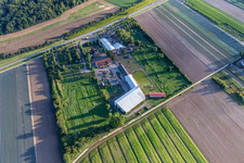 Aerial photograpy of Footgolf Park Südpfalz at Adamshof in Kandel in the state Rhineland-Palatinate, Germany