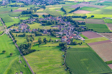 Village from the north in the district Horst in Heinsberg in the state North Rhine-Westphalia, Germany
