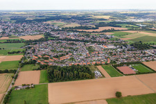 City from the west in the district Hilfarth in Hückelhoven in the state North Rhine-Westphalia, Germany