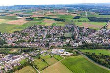 Town from the northwest in the district Baal in Hückelhoven in the state North Rhine-Westphalia, Germany