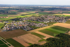 Town from the southwest in the district Kückhoven in Erkelenz in the state North Rhine-Westphalia, Germany