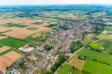 Aerial view of District Brachelen in Hückelhoven in the state North Rhine-Westphalia, Germany
