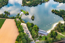 BBC Brachelen Boat Club and Aloha Beach House at Kapbusch Lake in the district Brachelen in Hückelhoven in the state North Rhine-Westphalia, Germany