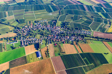 Drone image of Dierbach in the state Rhineland-Palatinate, Germany