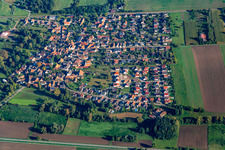 Bird's eye view of Barbelroth in the state Rhineland-Palatinate, Germany