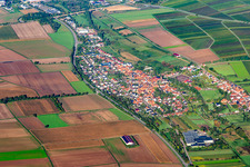 Town from the east in the district Kapellen in Kapellen-Drusweiler in the state Rhineland-Palatinate, Germany
