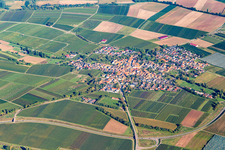 Aerial view of From the south in Impflingen in the state Rhineland-Palatinate, Germany