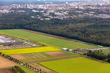 Gliding site of the air sports community Rheinstetten eV in the district Silberstreifen in Rheinstetten in the state Baden-Wuerttemberg, Germany