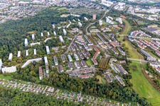 Center in the district Oberreut in Karlsruhe in the state Baden-Wuerttemberg, Germany