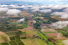 Villagers under autumn clouds in Oberhausen in the state Rhineland-Palatinate, Germany