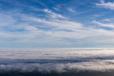 Above the clouds in Petit-Réderching in the state Moselle, France