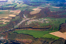 Oblique view of Hottviller in the state Moselle, France