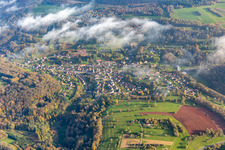 Schorbach in the state Moselle, France from above