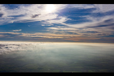 Clouds over the Northern Vosges in Roppeviller in the state Moselle, France