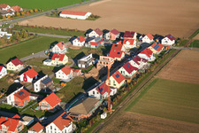 New development area Brotäcker: Ahornweg in Steinweiler in the state Rhineland-Palatinate, Germany