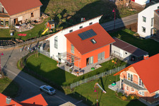 New development area Brotäcker: Ahornweg x Buchenweg in Steinweiler in the state Rhineland-Palatinate, Germany