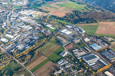 Industrial area Blocksbergstraße and Rheinstr in Pirmasens in the state Rhineland-Palatinate, Germany