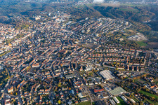 City center around Meßsplatz in Pirmasens in the state Rhineland-Palatinate, Germany