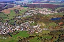 Ohmbachsee in the district Sand in Schönenberg-Kübelberg in the state Rhineland-Palatinate, Germany