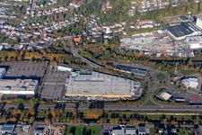 Globus hardware store Zweibrücken on the A8 in the district Bubenhausen in Zweibrücken in the state Rhineland-Palatinate, Germany