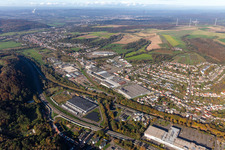John Deere Plant Zweibrücken from the southeast in the district Ernstweiler in Zweibrücken in the state Rhineland-Palatinate, Germany