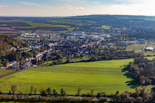 Village in the Blies Valley from the north in the district Webenheim in Blieskastel in the state Saarland, Germany