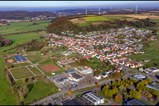 Aerial view of From the southwest in the district Webenheim in Blieskastel in the state Saarland, Germany