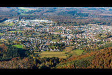 Town from the south in the district Kirkel-Neuhäusel in Kirkel in the state Saarland, Germany