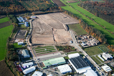 New building construction site in the industrial park Horst for Friedrich Zufall GmbH & Co. KG Internationale Spedition in the district Gewerbegebiet Horst in Kandel in the state Rhineland-Palatinate, Germany