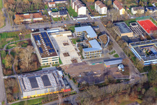 IGS Kandel with new courtyard in Kandel in the state Rhineland-Palatinate, Germany