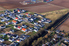 Aerial view of Violet Path, Daffodil Path in Kandel in the state Rhineland-Palatinate, Germany