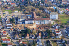 Construction site for the renovation of the Asklpios Südpfalzkliniken in Kandel in the state Rhineland-Palatinate, Germany