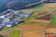 New access to the Im Gereut commercial area in Hatzenbühl in the state Rhineland-Palatinate, Germany