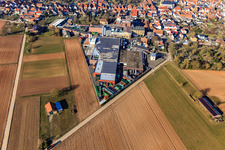 BELLHEIMER BREWERY - PARK & Bellheimer Breweries GmbH & Co. KG in Bellheim in the state Rhineland-Palatinate, Germany from above