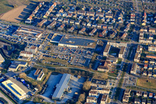 Technical Relief Agency local branch Edeka Rees, dm-drogerie markt and Autohaus Geisser GmbH - Volvo in the district Knielingen in Karlsruhe in the state Baden-Wuerttemberg, Germany