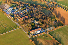 Aerial view of Castle Stutensee in the district Staffort in Stutensee in the state Baden-Wuerttemberg, Germany