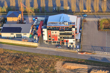 Oblique view of Victoria Interpark Hotel in Offenbach an der Queich in the state Rhineland-Palatinate, Germany