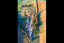 Oblique view of Ernst Semar GmbH Recycling Plant & Container Service in Oberotterbach in the state Rhineland-Palatinate, Germany