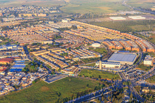 District on C. Leopoldo Alas "Clarín" behind the garbage collection point Punto Limpio in Dos Hermanas in the state Seville, Spain