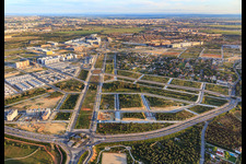 Development of new residential and commercial areas along Av. Rafael Escuredo Rodríguez and Menasalbas Park in Dos Hermanas in the state Seville, Spain