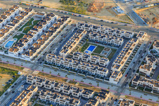 Aerial view of New development area on Jose Luis Lopez Perez with Arquitecto Técnico - Roberto Roldán in Dos Hermanas in the state Seville, Spain