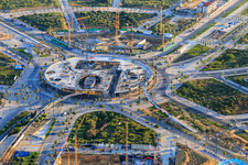 Construction site for the Torre Entrenucleos in the Urb. San Federico Echaguy district in Dos Hermanas in the state Seville, Spain