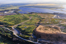 Aerial view of CIT Montemarta landfill in Alcalá de Guadaíra in the state Seville, Spain