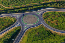 Roundabout at an exit of the A-4 Autovia del Sur in Dos Hermanas in the state Seville, Spain
