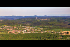 View of the Northern Vosges from the west in Montbronn in the state Moselle, France