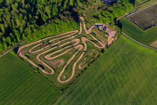 Moto club des Corbeaux racetrack in Rahling in the state Moselle, France