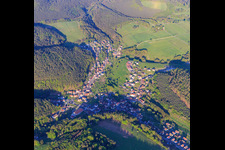View of the Northern Vosges from the west in Reipertswiller in the state Bas-Rhin, France