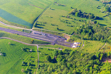 Tunnel portal of the Tunnel d'Ernolsheim les Saverne for the railway crossing under the Vosges in Ernolsheim-lès-Saverne in the state Bas-Rhin, France