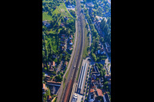 Buildings, platform and tracks at Gare de Saverne station in Saverne in the state Bas-Rhin, France
