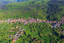 Rue Principale in Eckartswiller in the state Bas-Rhin, France